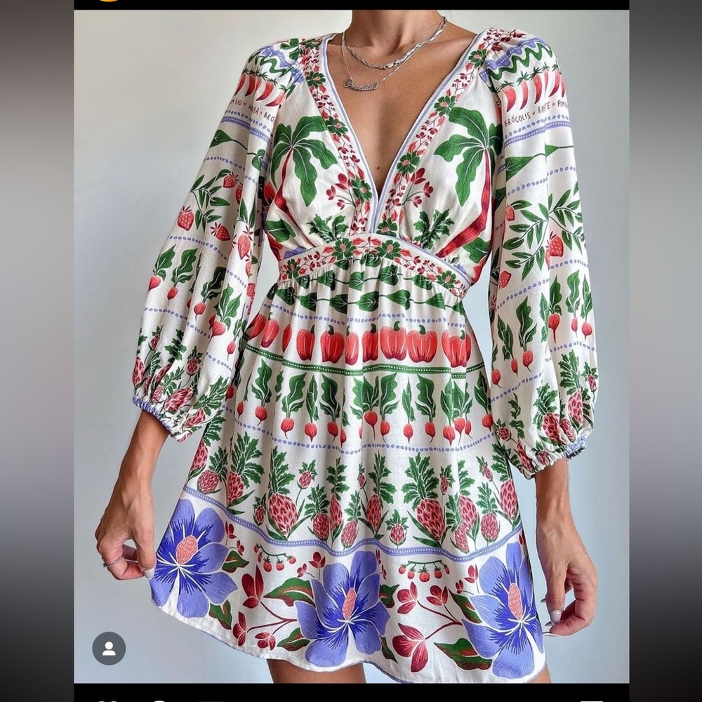 SOLD - FARM Rio Short Dress Size M - Picture 4 of 11